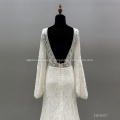 Woman's Fairy Long Sleeve Bride wedding dresses with sleeves